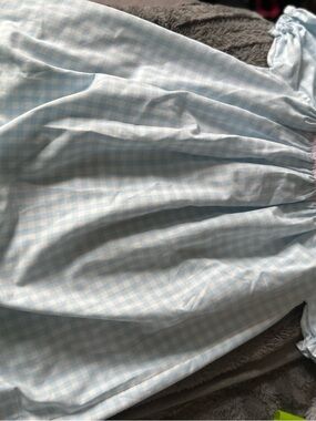 Light Blue Gingham Dress